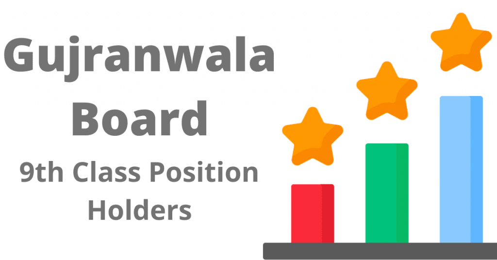 Gujranwala Board 9th Class 2024 Position Holders Check Result